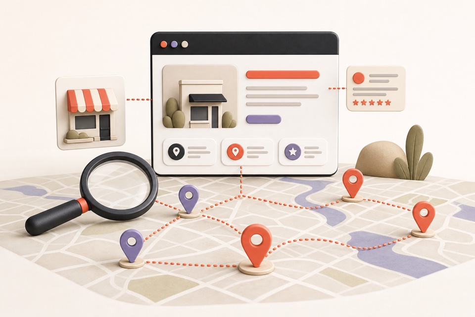 Arquitectura SEO conectada con señales técnicas, contenido y presencia local